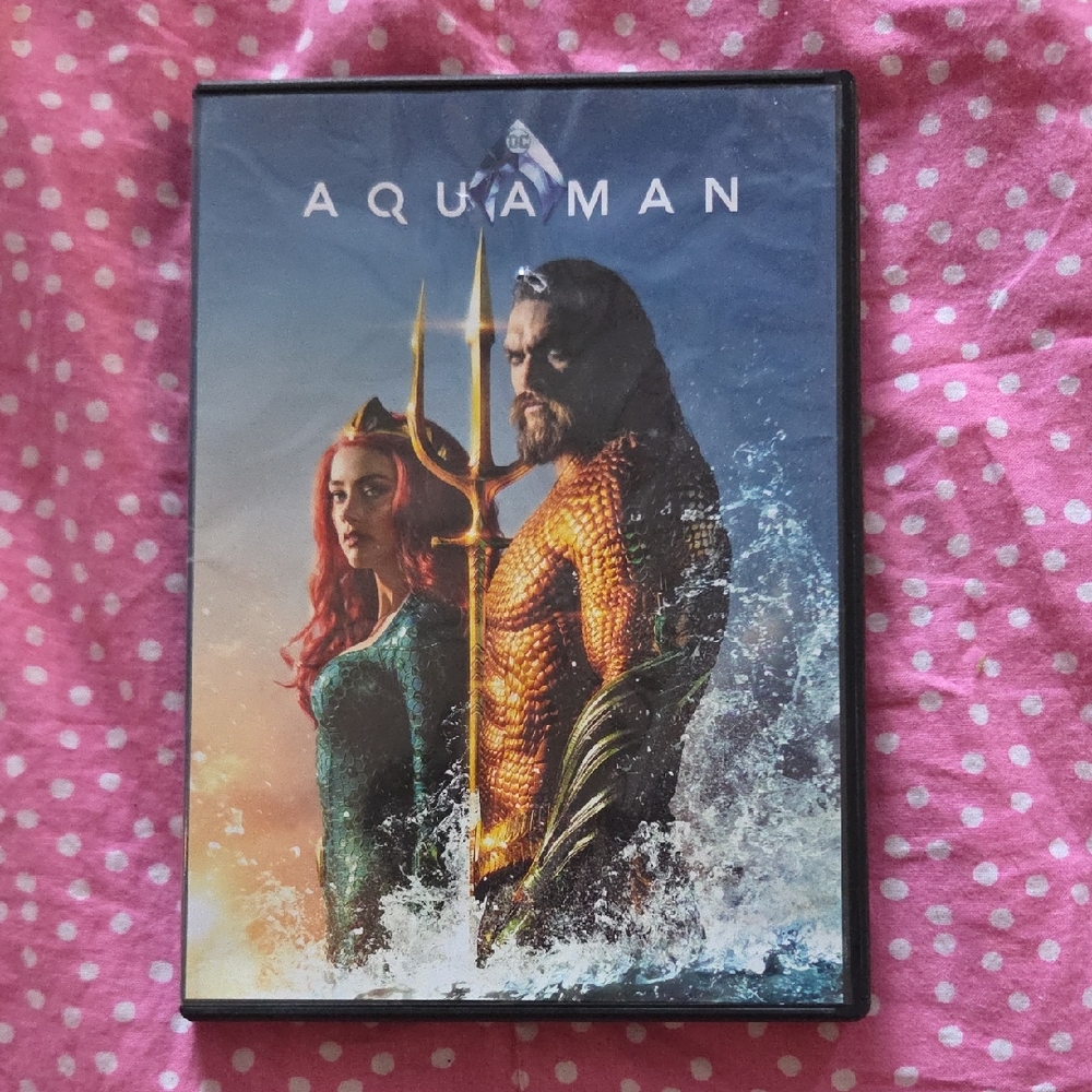 🩵2 For $15🩵Aquaman DVD - Aquaman Movie Case - Orange & Teal Cover